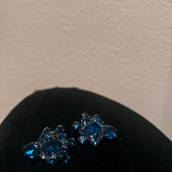 Jewelry - Elegant Blue Crystal Earrings